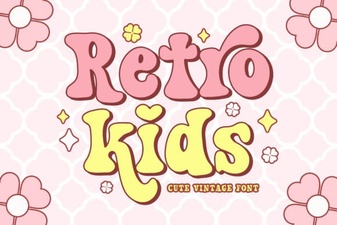 Crafting Projects with Retro Kids Font Styles