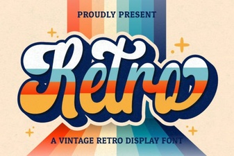 Elevate Your Design with Vintage Retro Script Fonts