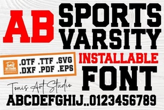 Varsity Fonts for Sports Team Branding