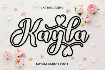 Kayla Outline Font for Creative Projects
